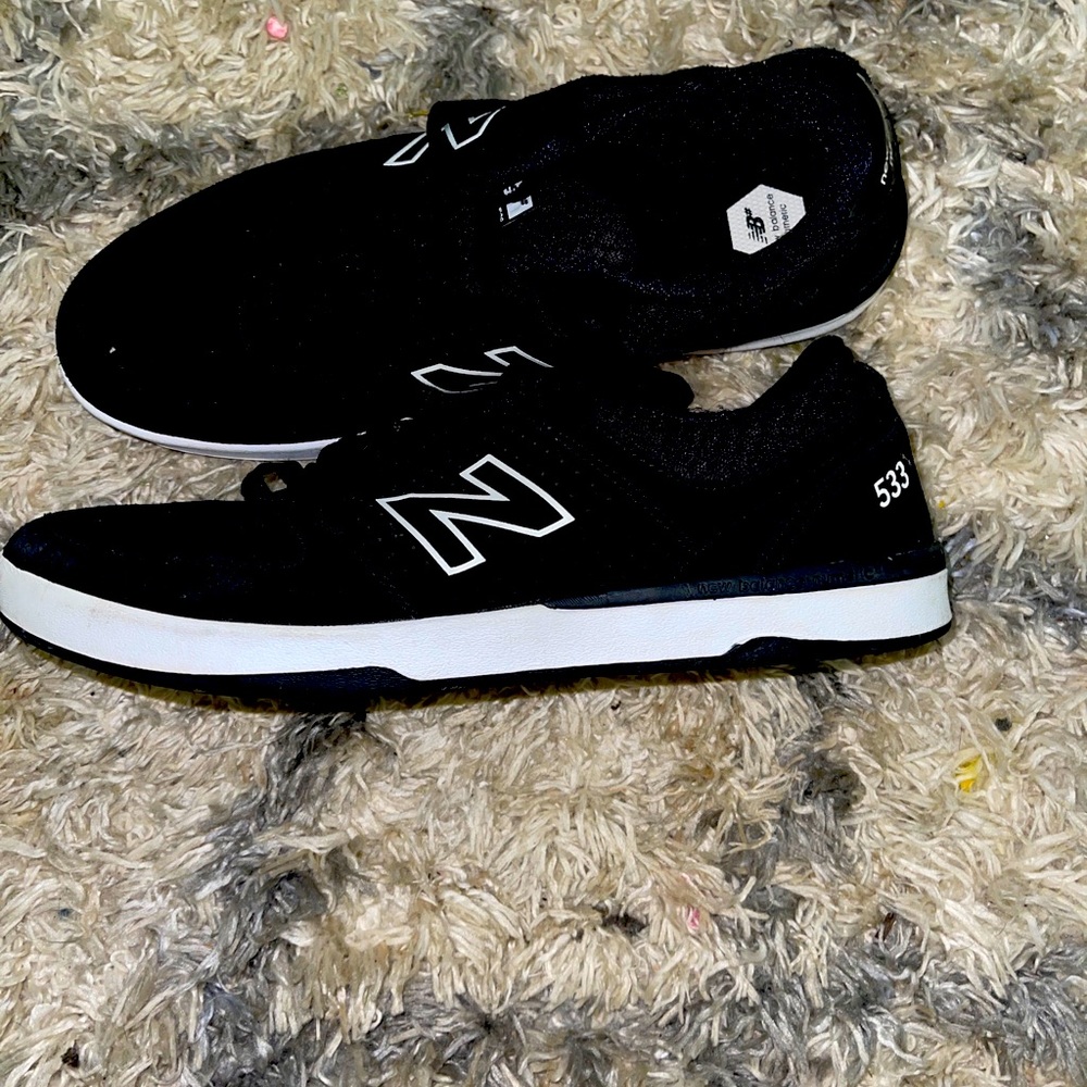 Men’s New Balance black suede